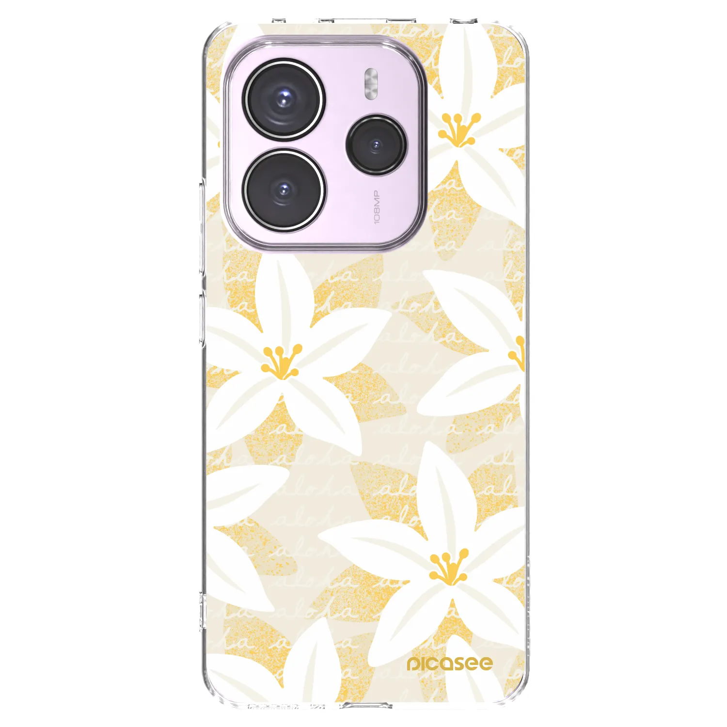 Picasee Xiaomi Redmi Note 14 5G Hülle - Transparentes Silikon - Island Leave