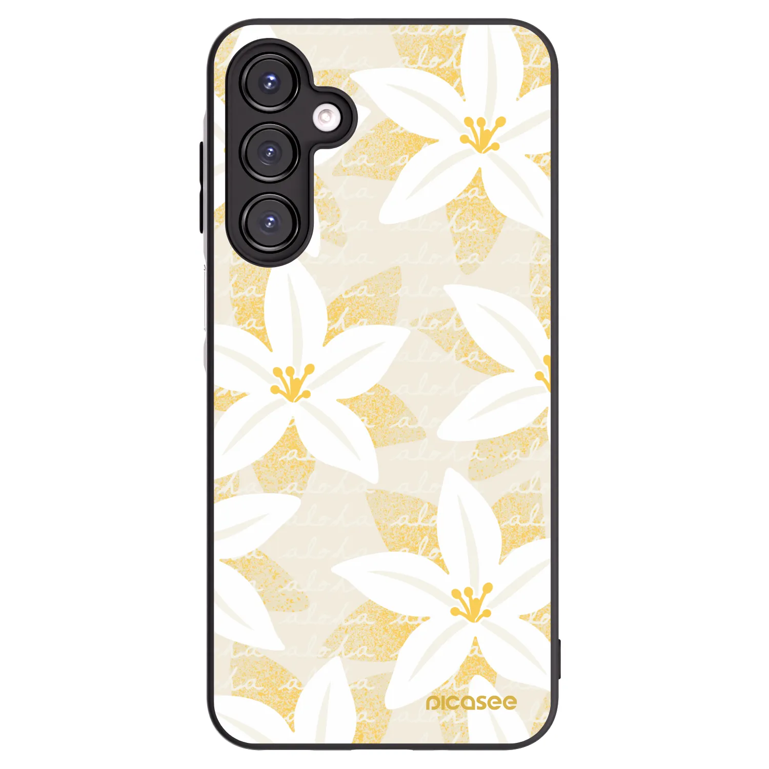 Picasee Samsung Galaxy A16 5G Hülle - Schwarzes Silikon - Island Leave