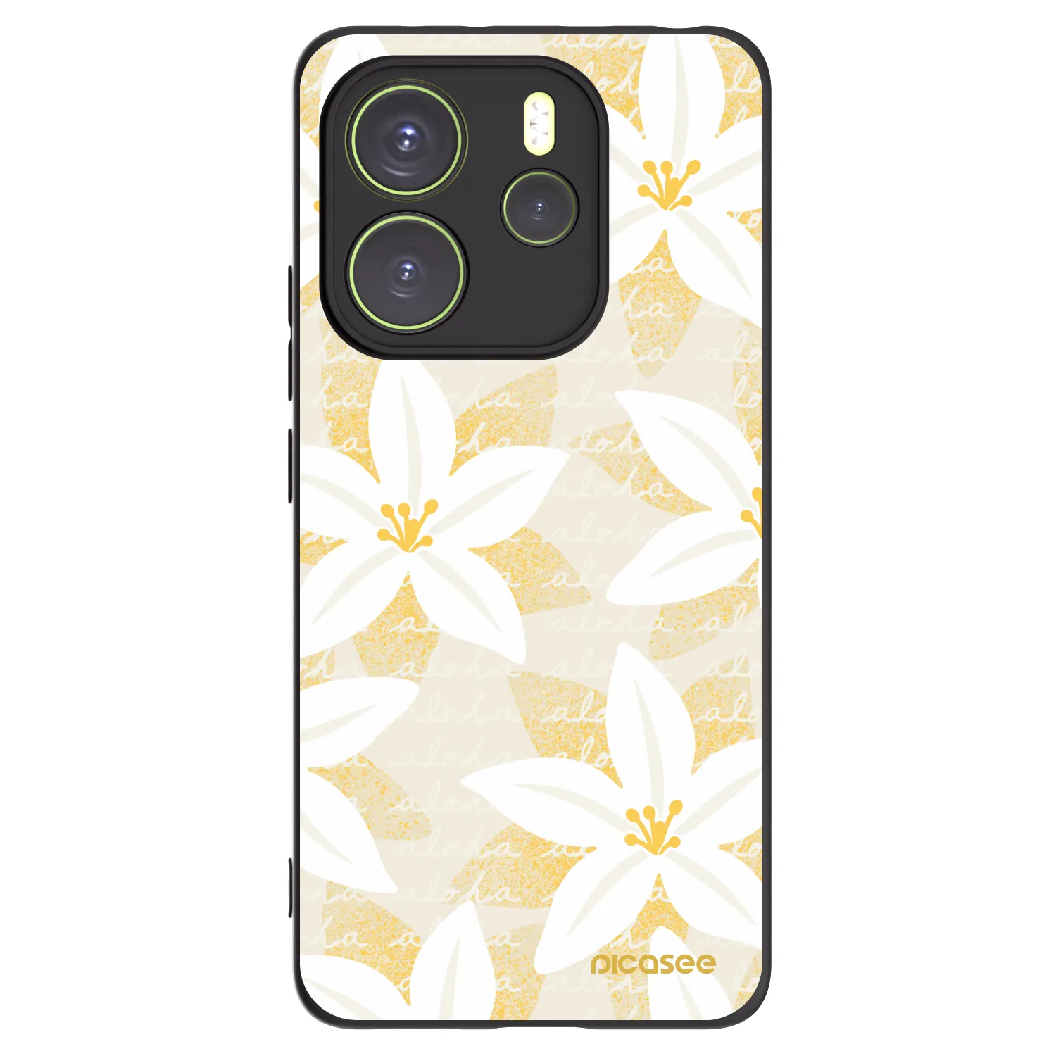 Picasee Xiaomi Redmi Note 14 4G Hülle - Schwarzes Silikon - Island Leave