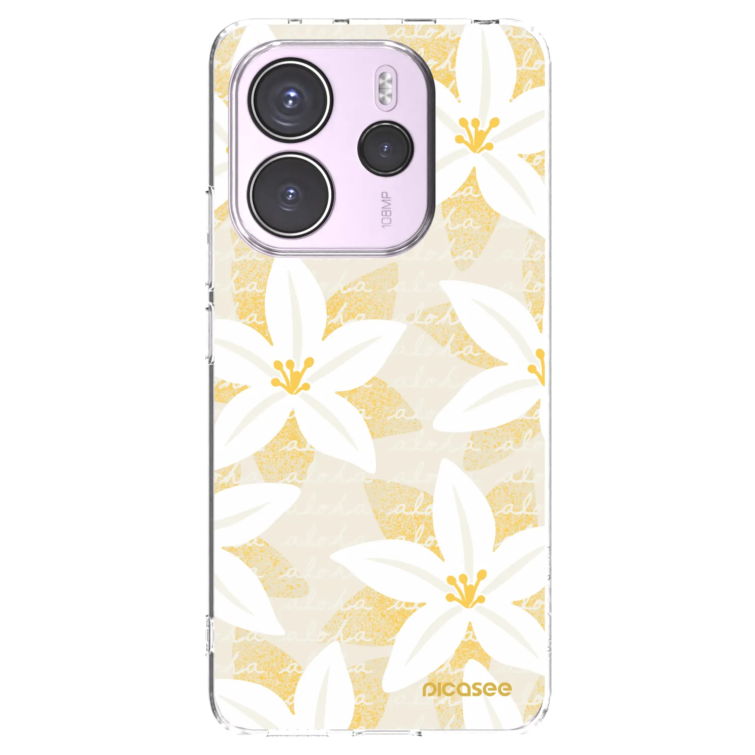 Picasee Xiaomi Redmi Note 14 4G Hülle - Transparentes Silikon - Island Leave