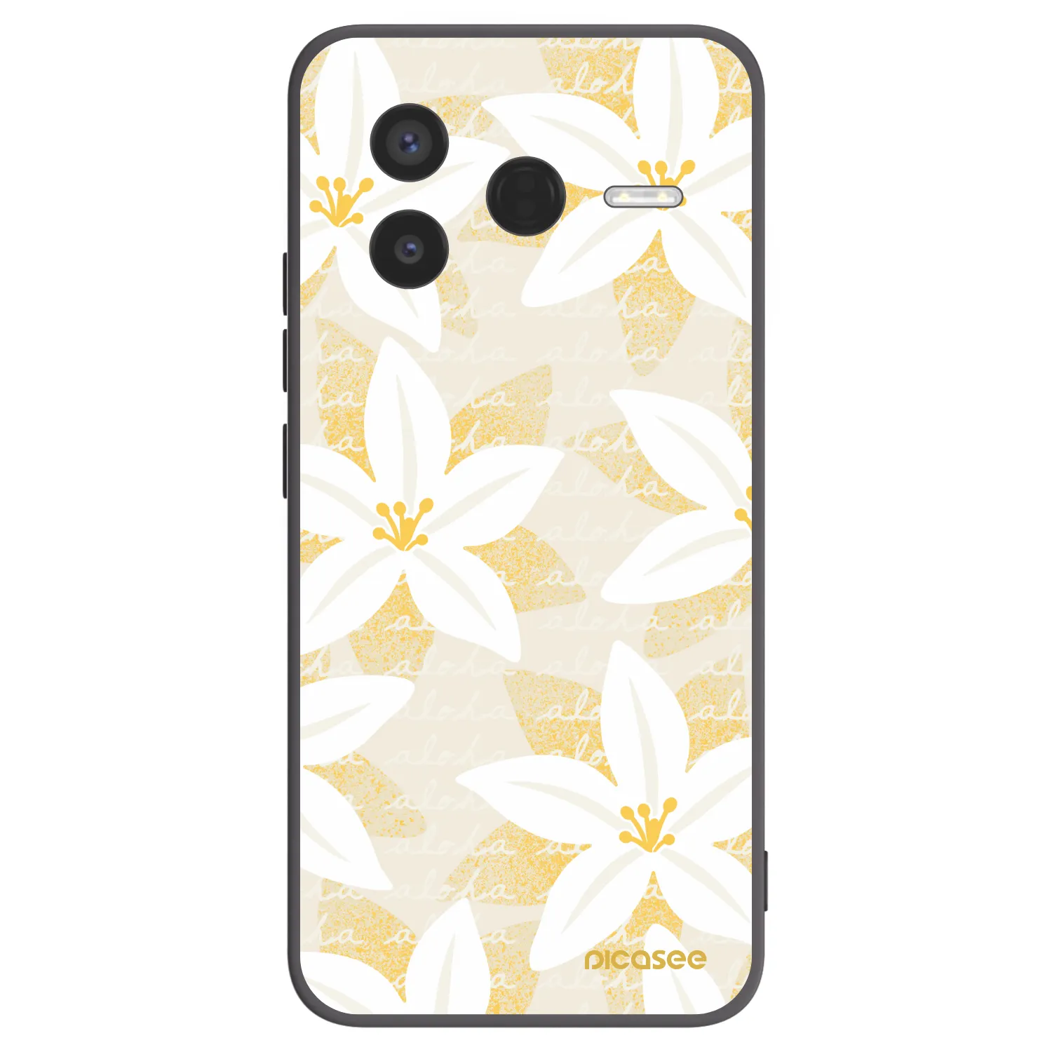 Picasee Xiaomi Poco F7 Pro 5G Hülle - Schwarzes Silikon - Island Leave