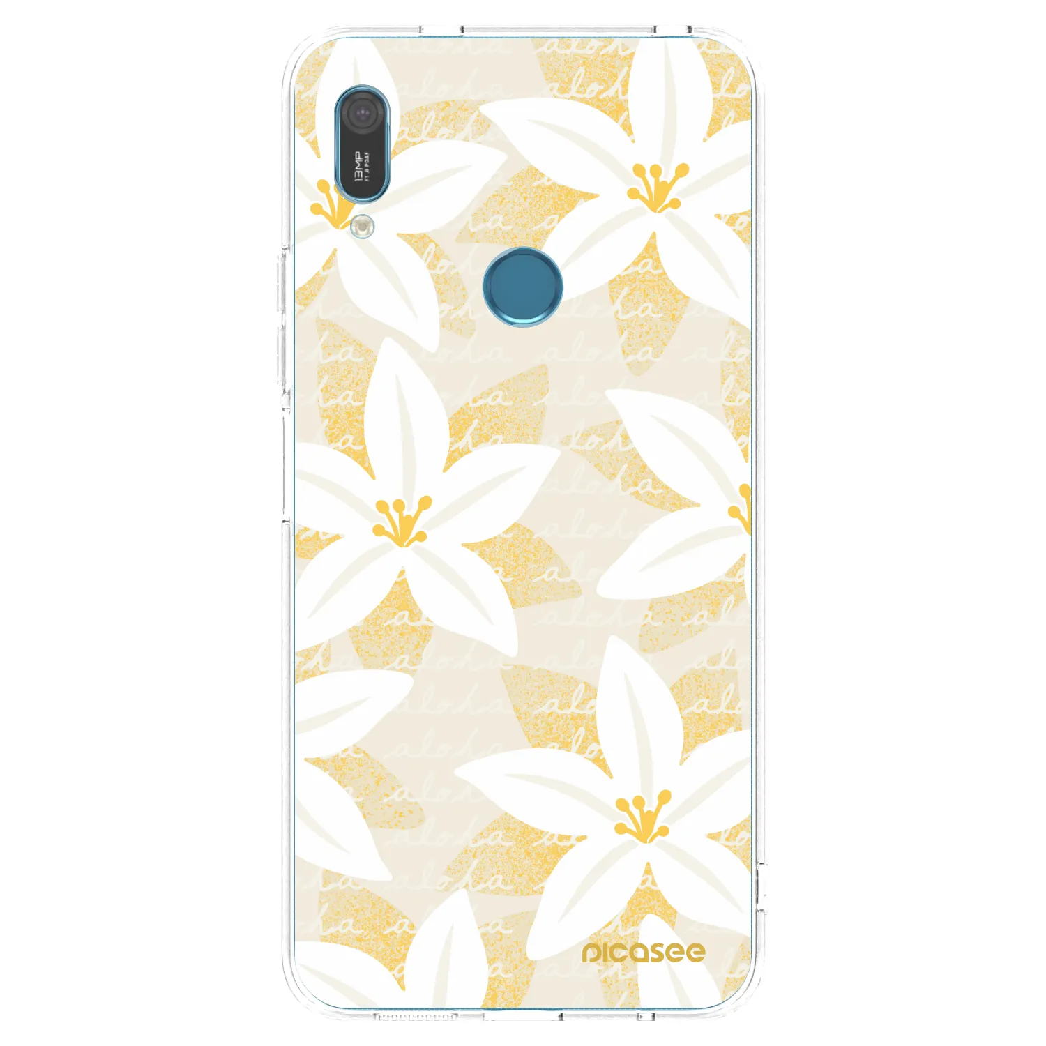 Picasee Huawei Y6 2019 Hülle - Transparentes Silikon - Island Leave