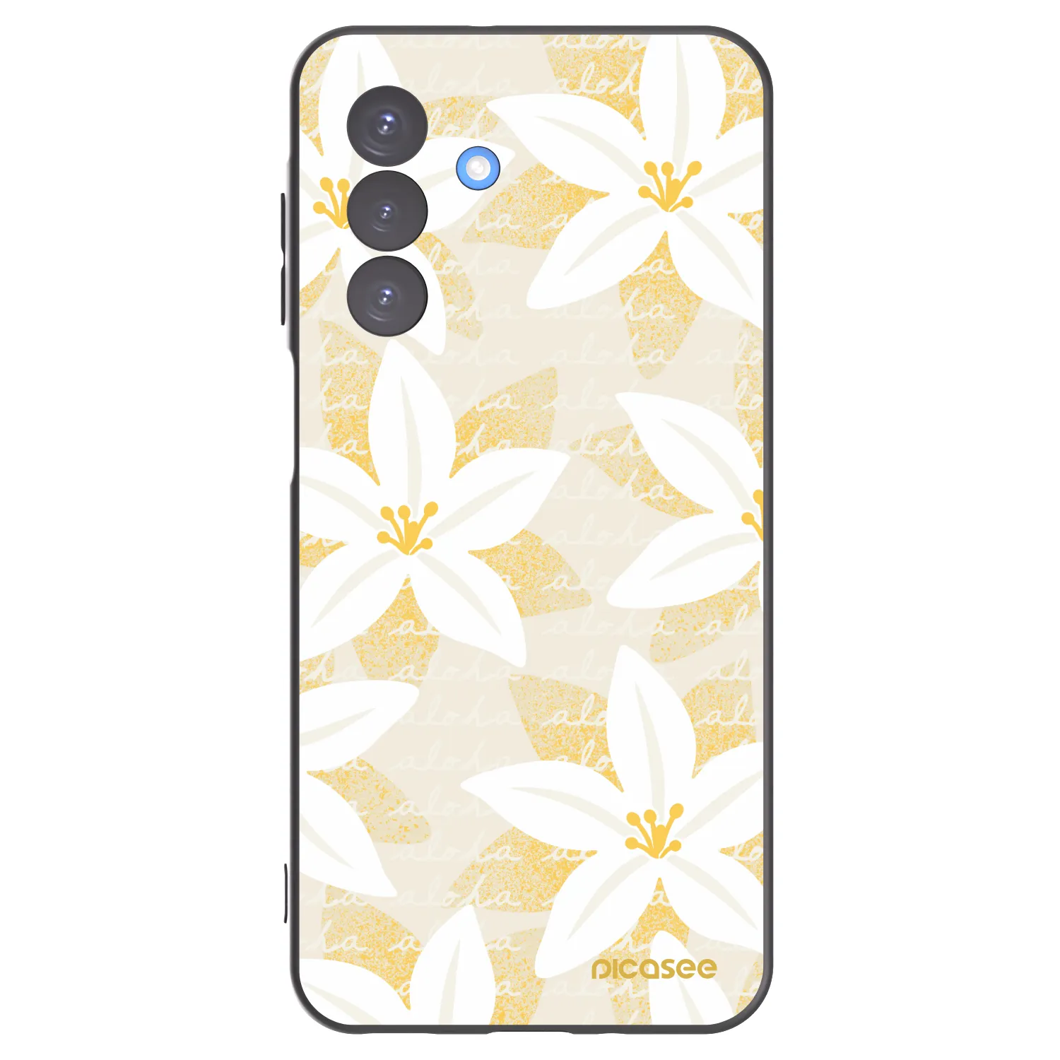 Picasee Samsung Galaxy A17 5G Hülle - Schwarzes Silikon - Island Leave