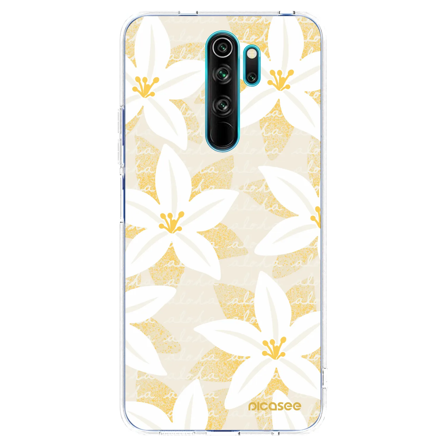 Picasee Xiaomi Redmi Note 8 Pro Hülle - Transparentes Silikon - Island Leave