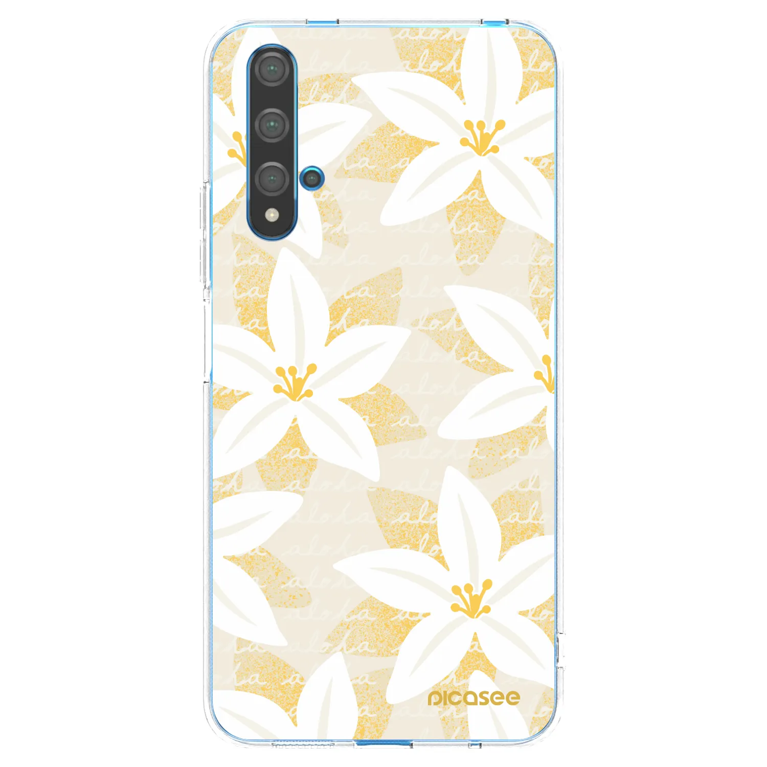 Picasee Huawei Nova 5T Hülle - Transparentes Silikon - Island Leave