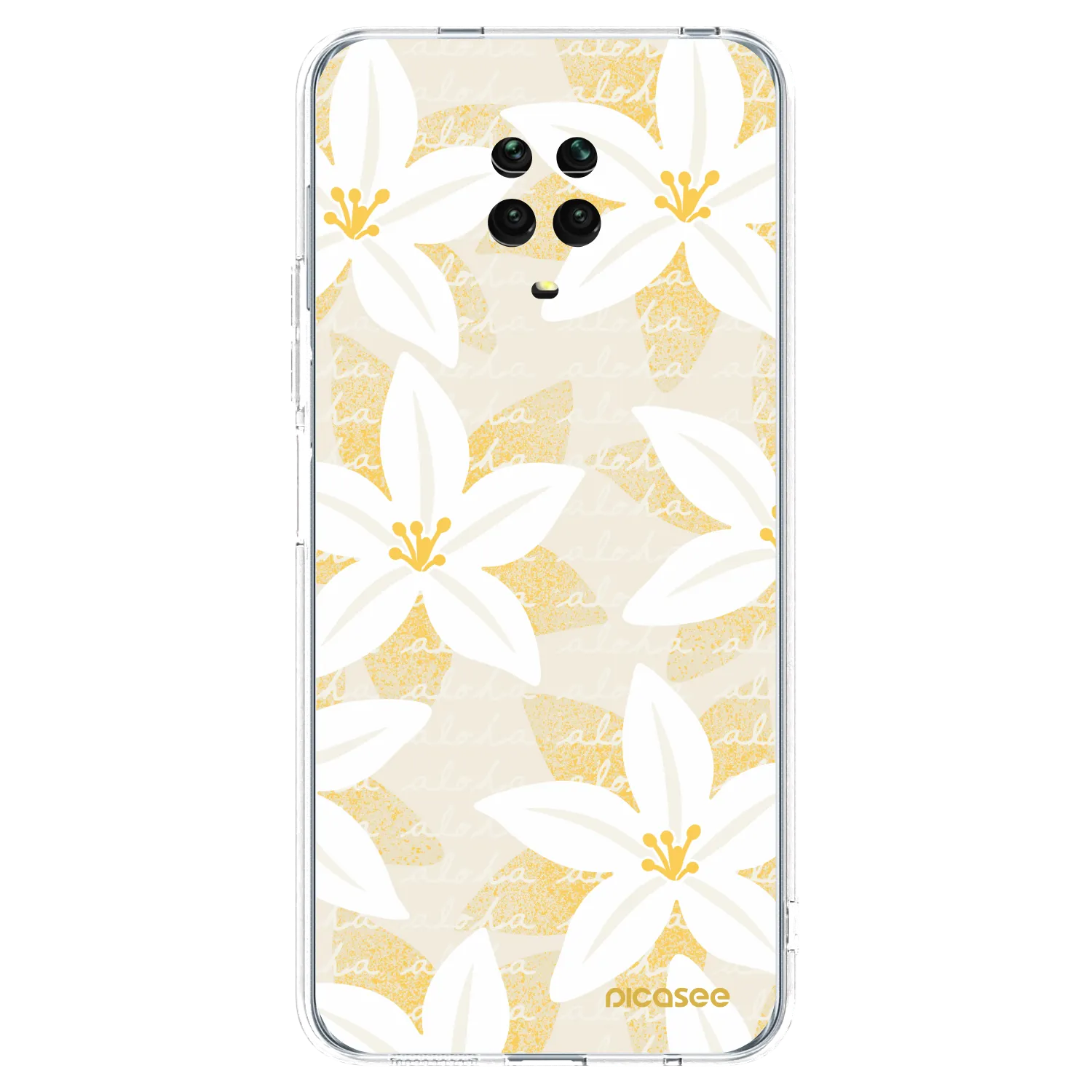 Picasee Xiaomi Redmi Note 9S Hülle - Transparentes Silikon - Island Leave
