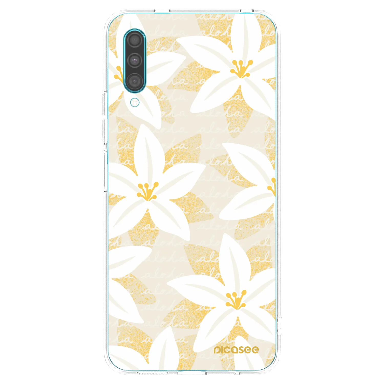 Picasee Samsung Galaxy A30s A307F Hülle - Transparentes Silikon - Island Leave