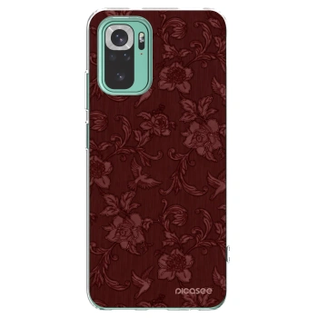 Picasee Xiaomi Redmi Note 10 Pro Hülle - Transparentes Silikon - Red Elegance