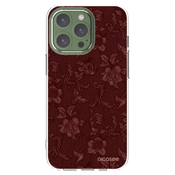 Picasee Apple iPhone 13 Pro Hülle - Transparentes Silikon - Red Elegance