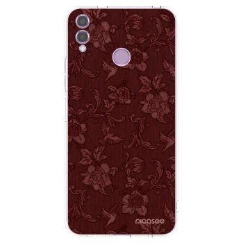 Picasee Honor 8X Hülle - Transparentes Silikon - Red Elegance