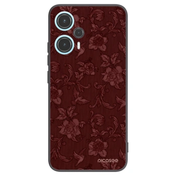 Picasee Xiaomi Poco F5 Hülle - Schwarzes Silikon - Red Elegance