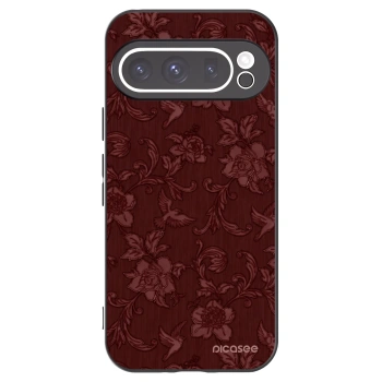 Picasee Google Pixel 9 Pro Hülle - Schwarzes Silikon - Red Elegance