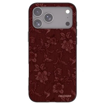 Picasee Apple iPhone 17 Pro Max Hülle - Schwarzes Silikon - Red Elegance