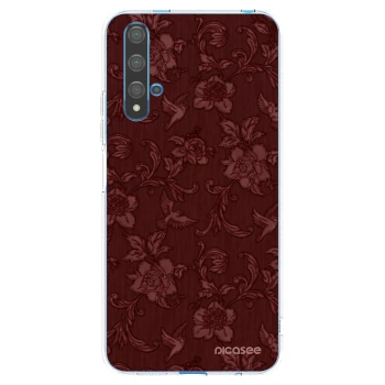 Picasee Huawei Nova 5T Hülle - Transparentes Silikon - Red Elegance