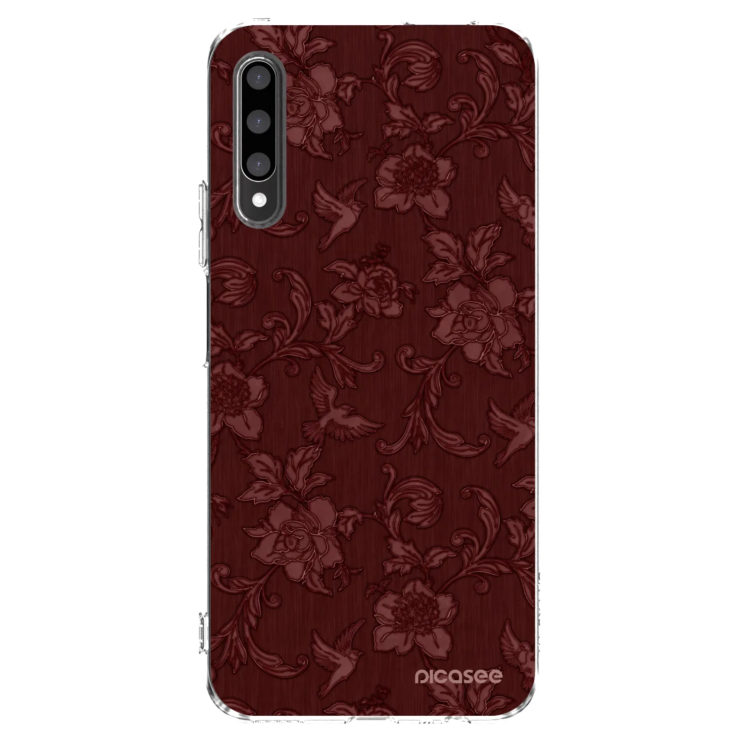 Picasee Honor 9X Pro Hülle - Transparentes Silikon - Red Elegance