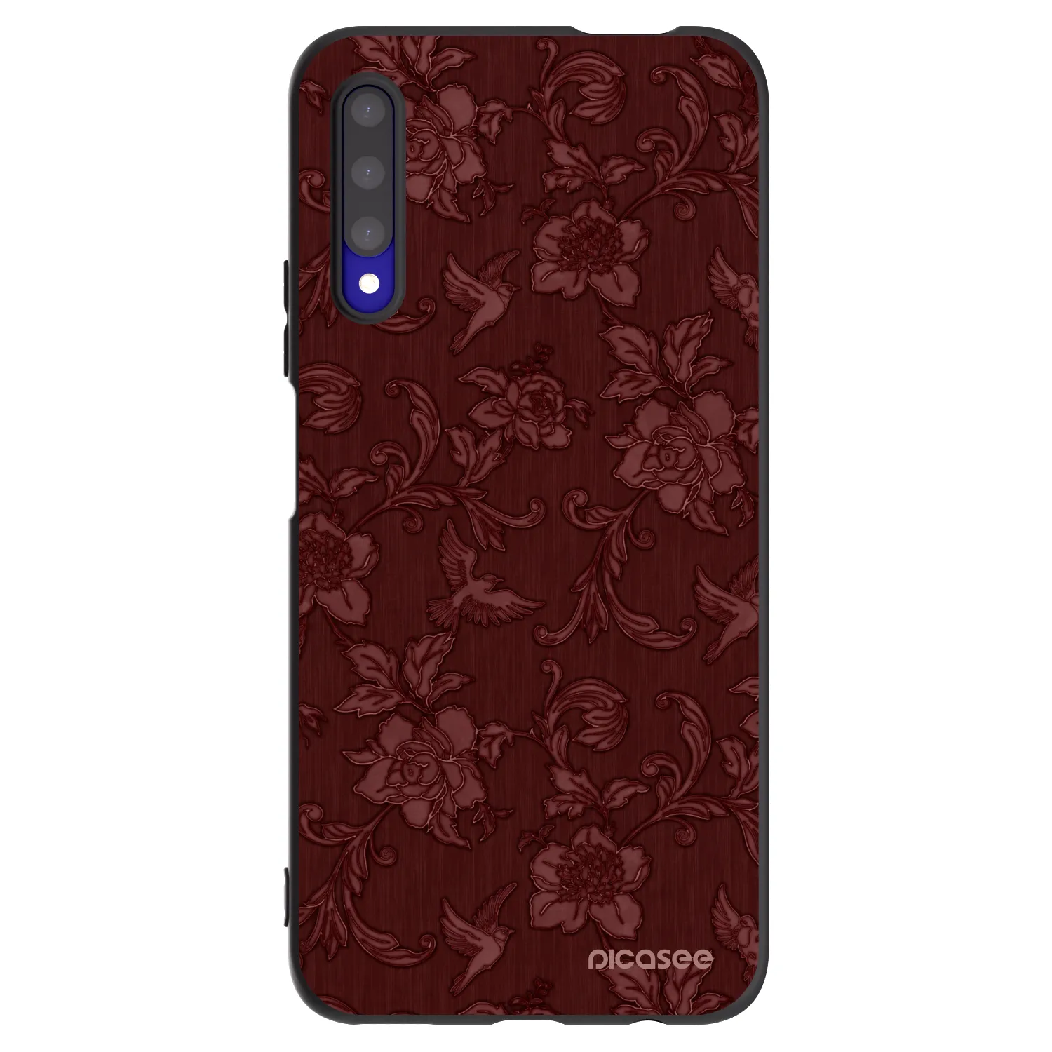 Picasee Honor 9X Pro Hülle - Schwarzes Silikon - Red Elegance