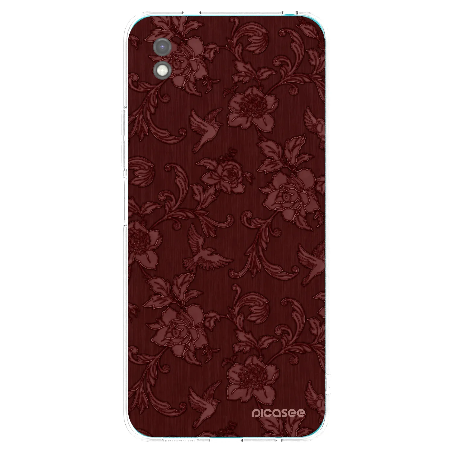 Picasee Xiaomi Redmi 9A Hülle - Schwarzes Silikon - Red Elegance