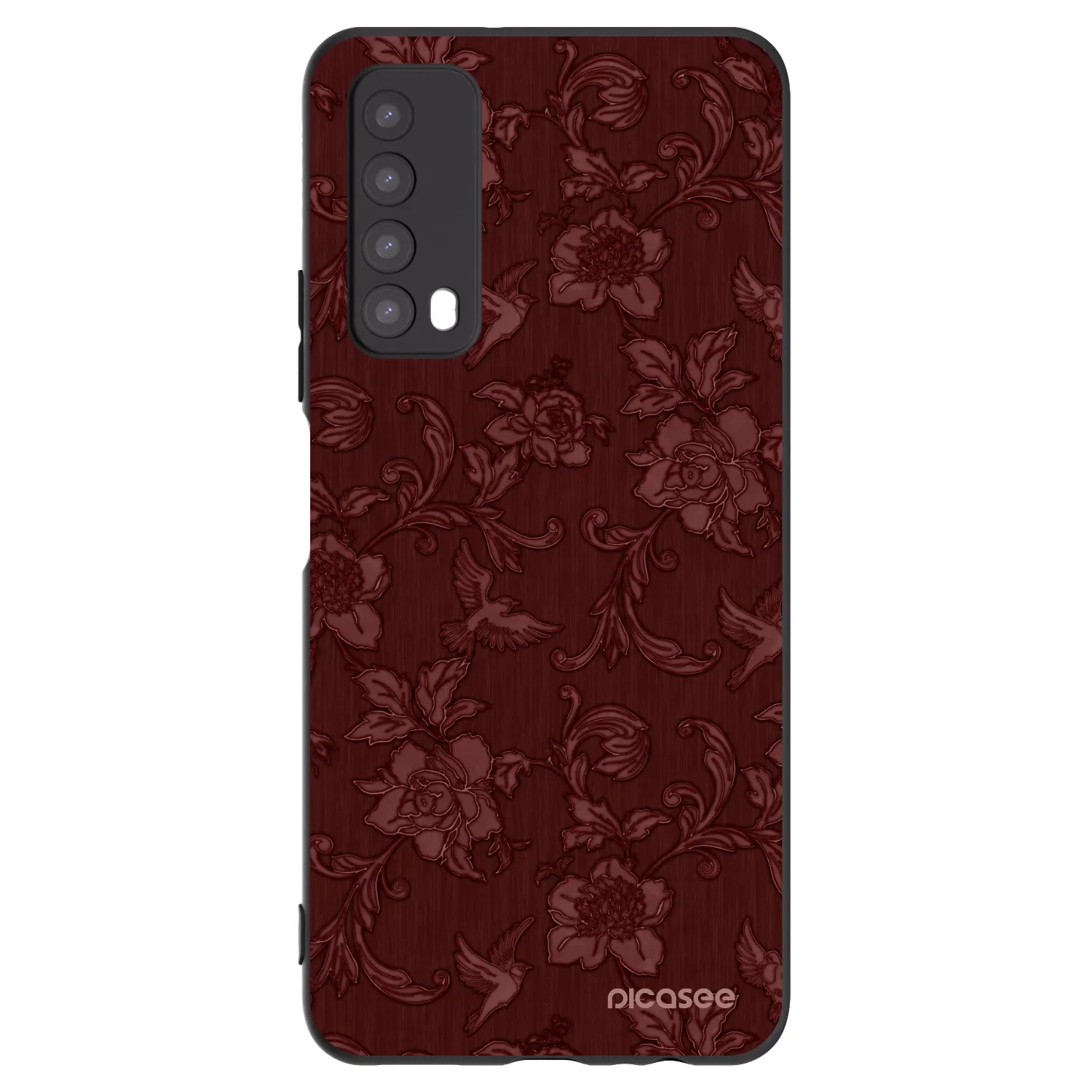 Picasee Huawei P Smart 2021 Hülle - Schwarzes Silikon - Red Elegance