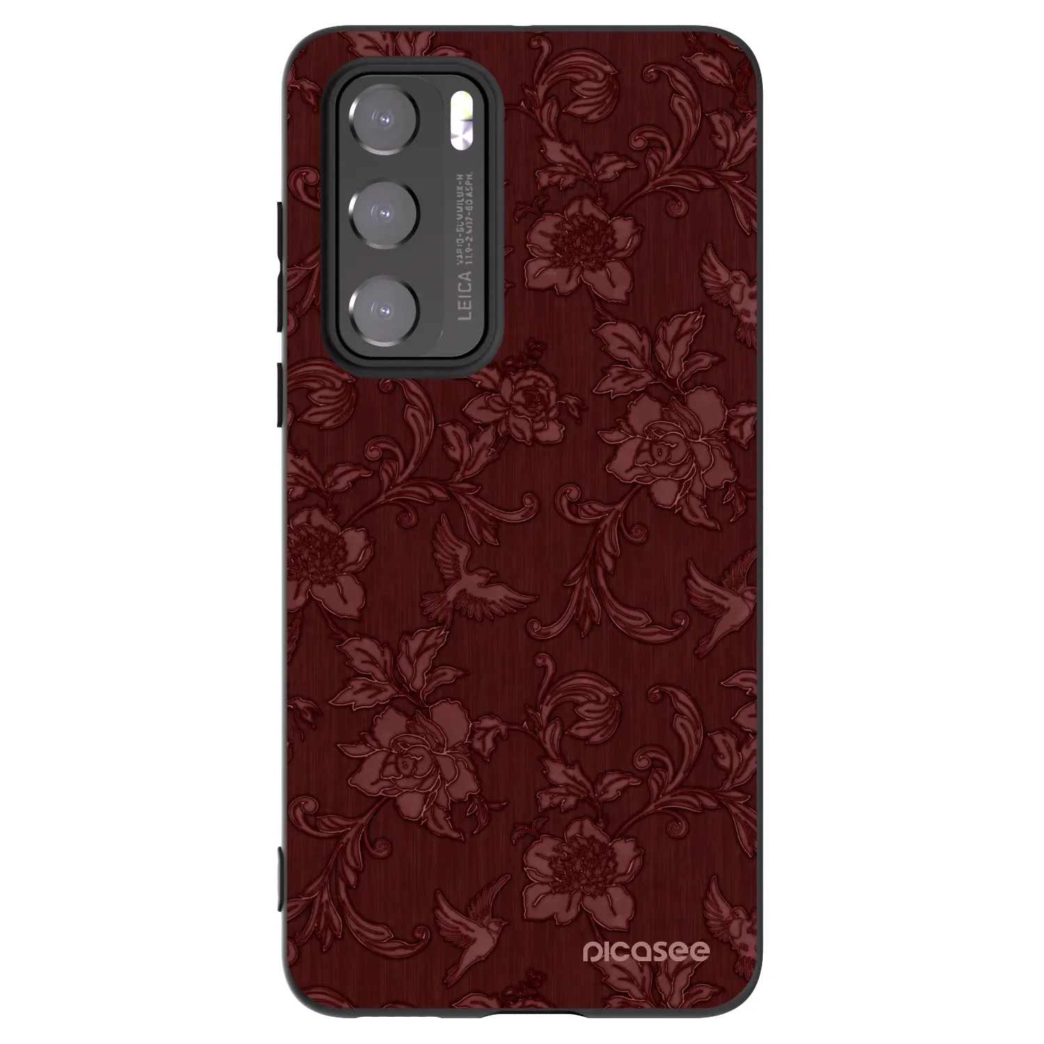 Picasee Huawei P40 Hülle - Schwarzes Silikon - Red Elegance