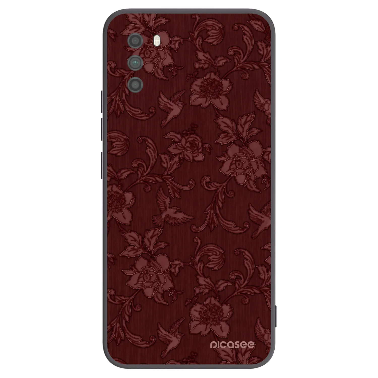Picasee Xiaomi Poco M3 Hülle - Schwarzes Silikon - Red Elegance