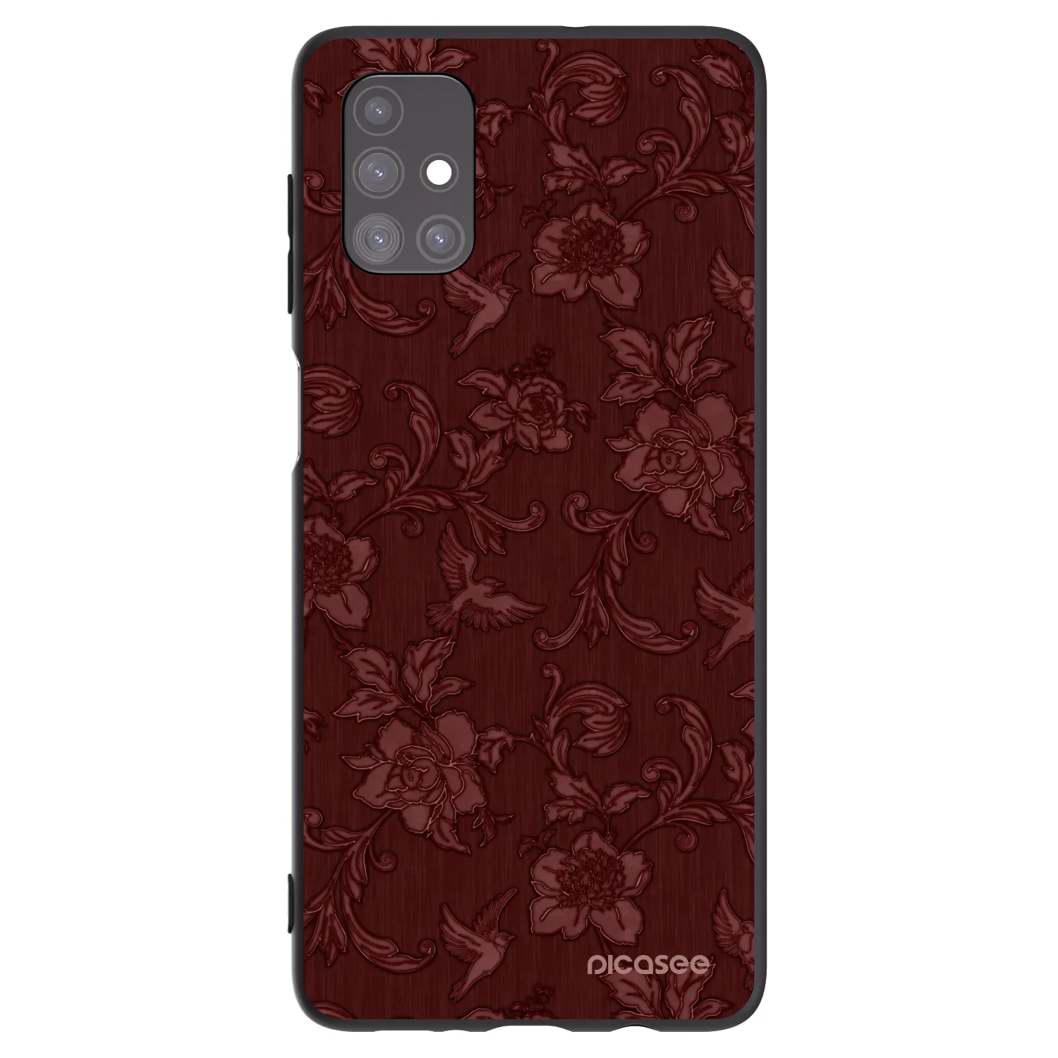 Picasee Samsung Galaxy M51 M515F Hülle - Schwarzes Silikon - Red Elegance