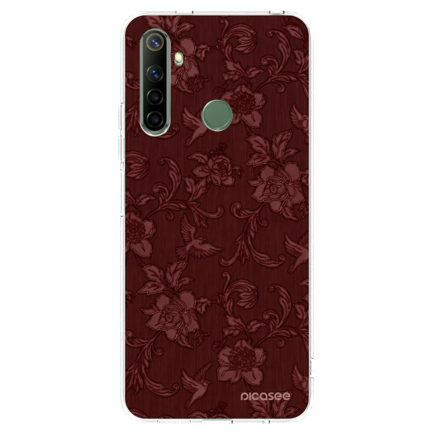 Picasee Realme 6i Hülle - Transparentes Silikon - Red Elegance