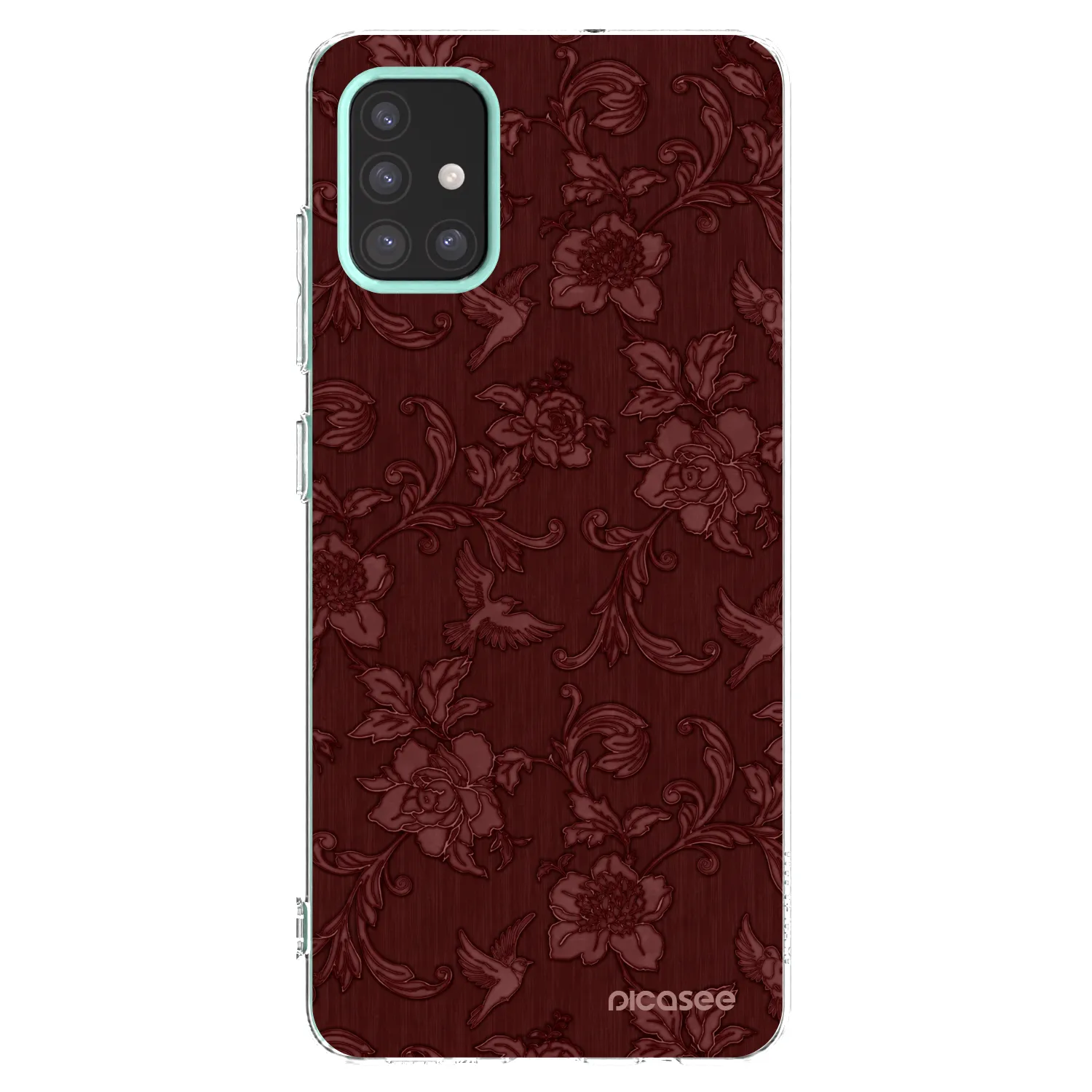 Picasee Samsung Galaxy M31s Hülle - Transparentes Silikon - Red Elegance