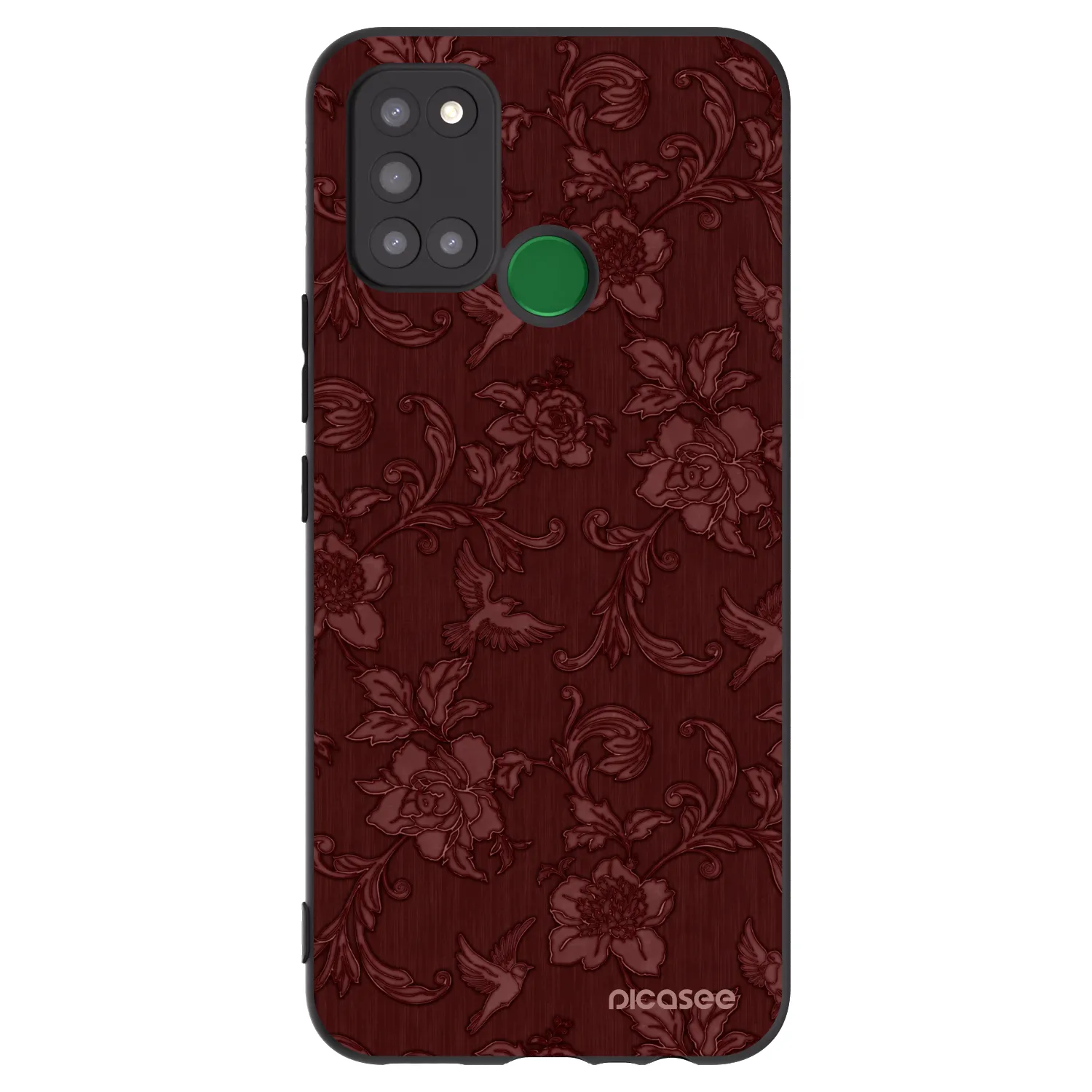 Picasee Realme 7i Hülle - Schwarzes Silikon - Red Elegance