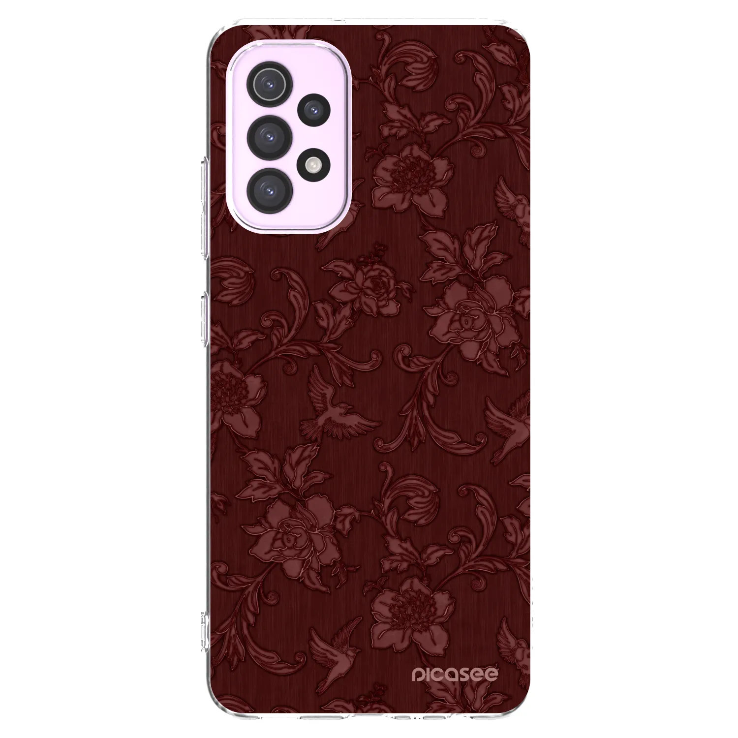 Picasee Samsung Galaxy A32 5G A326B Hülle - Transparentes Silikon - Red Elegance
