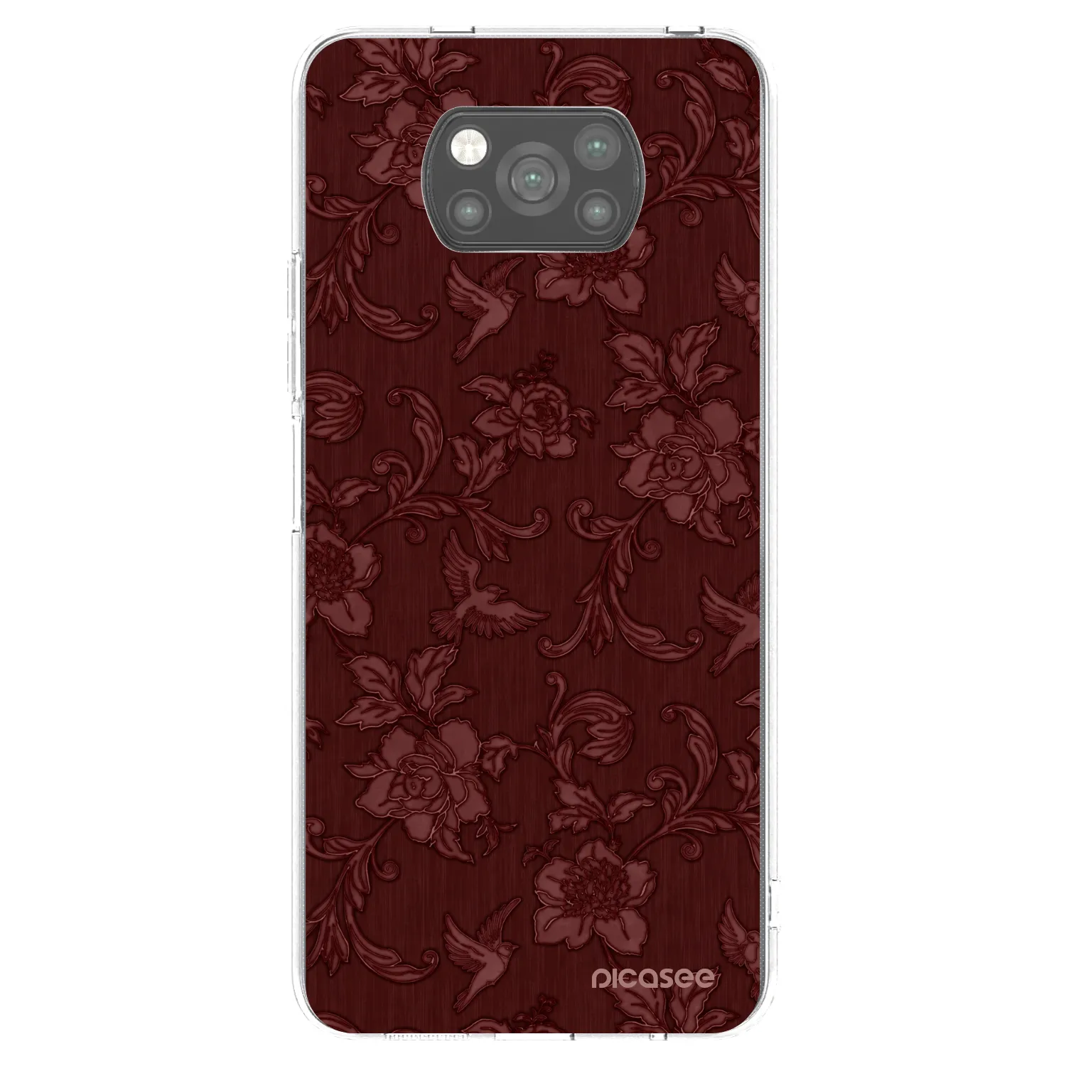 Picasee Xiaomi Poco X3 Pro Hülle - Schwarzes Silikon - Red Elegance