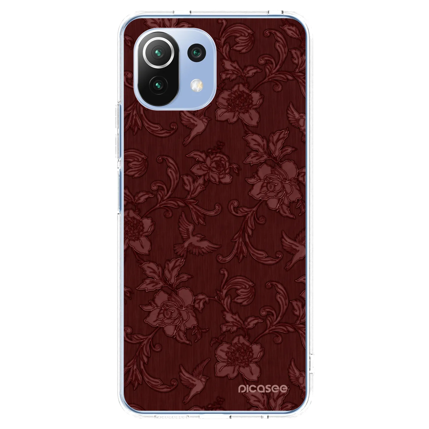 Picasee Xiaomi Mi 11 Lite Hülle - Transparentes Silikon - Red Elegance
