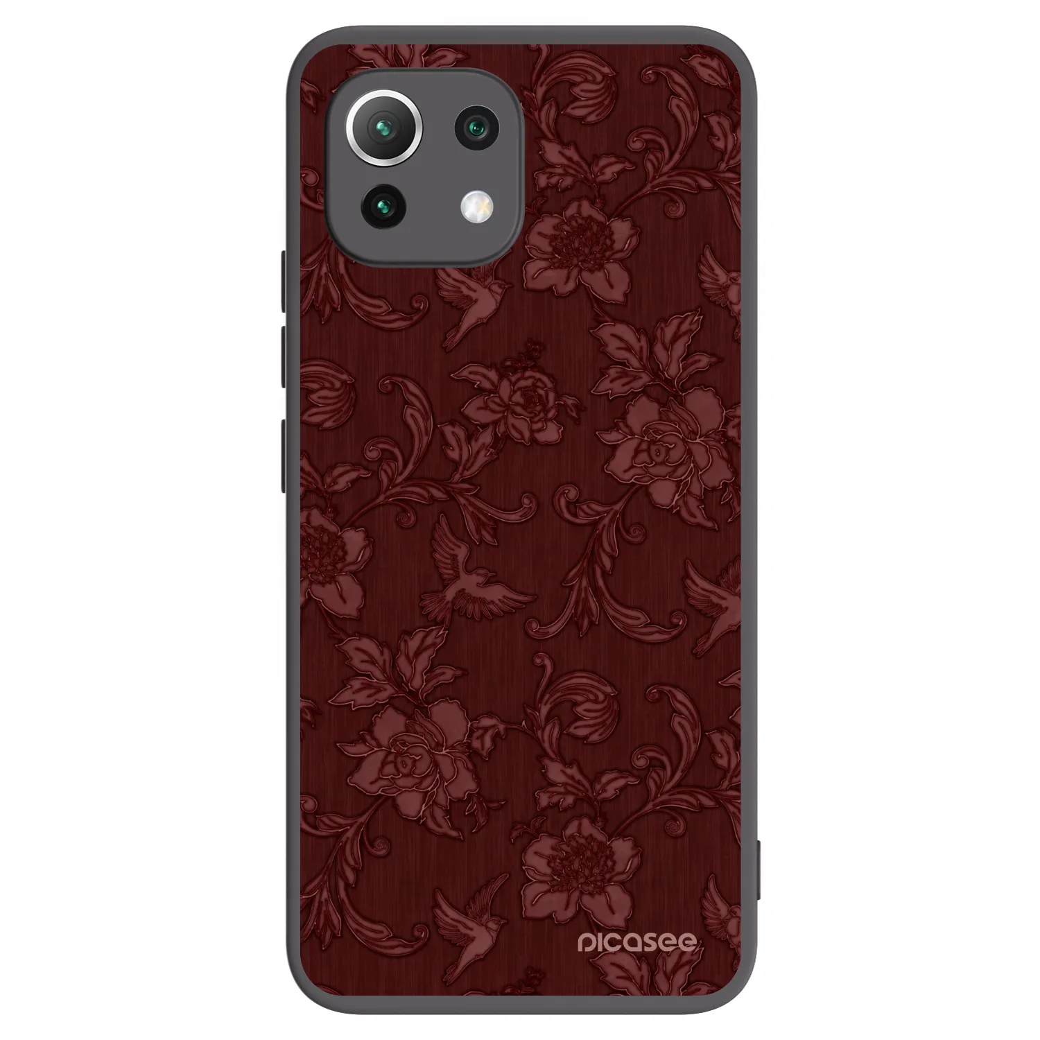 Picasee Xiaomi Mi 11 Lite Hülle - Schwarzes Silikon - Red Elegance
