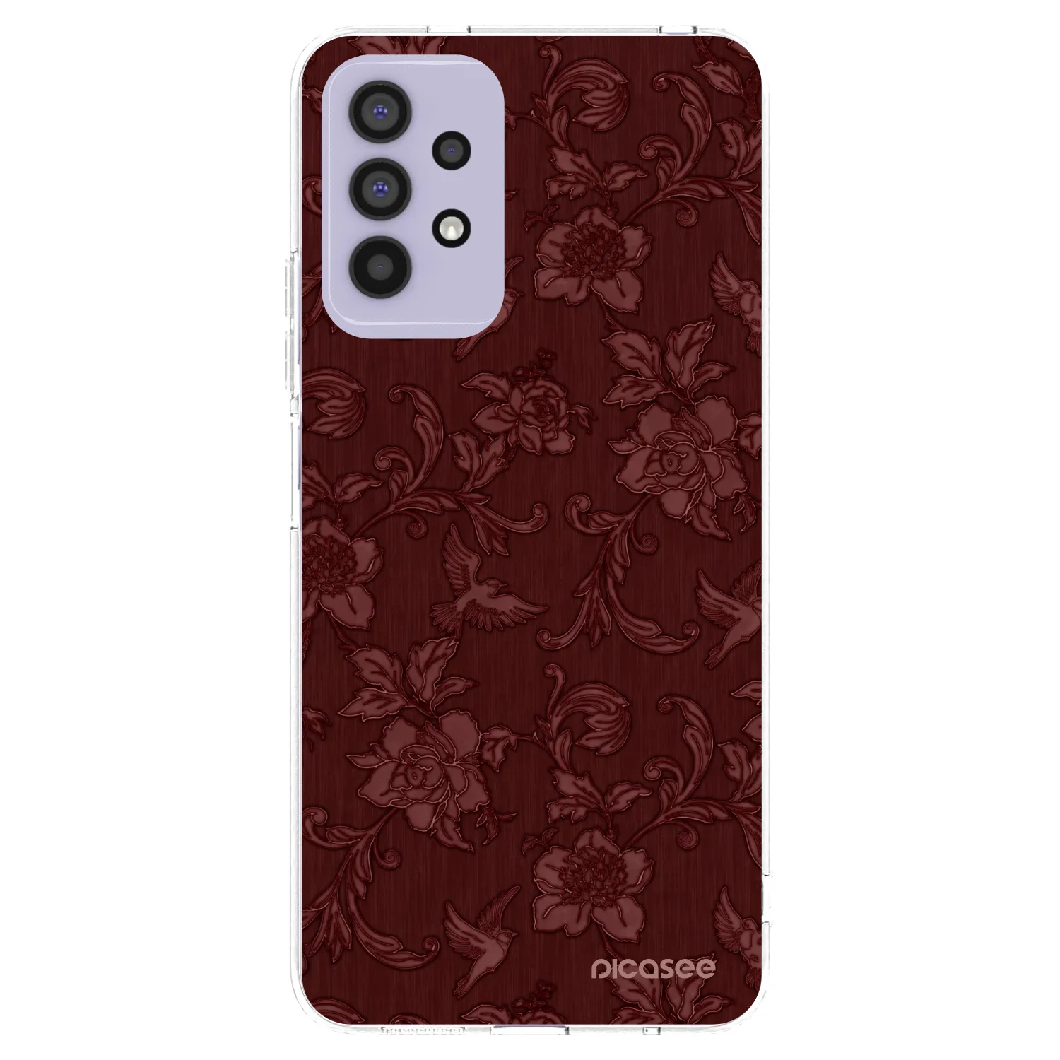 Picasee Samsung Galaxy A32 4G SM-A325F Hülle - Transparentes Silikon - Red Elegance