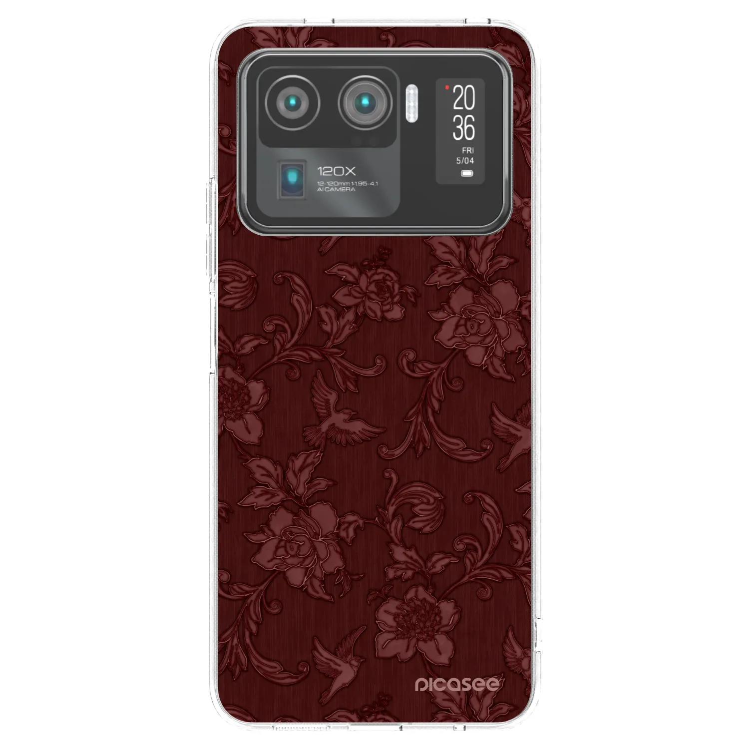 Picasee Xiaomi Mi 11 Ultra Hülle - Transparentes Silikon - Red Elegance