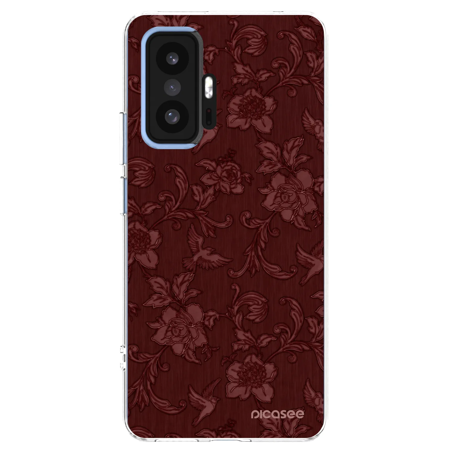 Picasee Xiaomi 11T Hülle - Transparentes Silikon - Red Elegance
