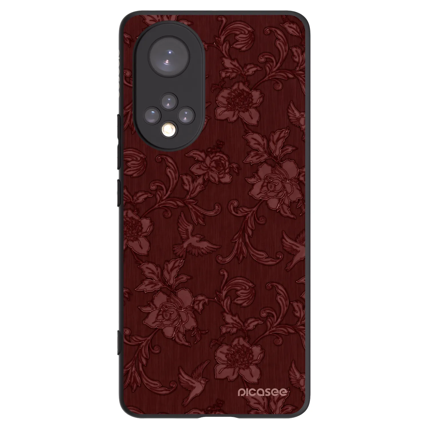 Picasee Huawei Nova 9 Hülle - Schwarzes Silikon - Red Elegance