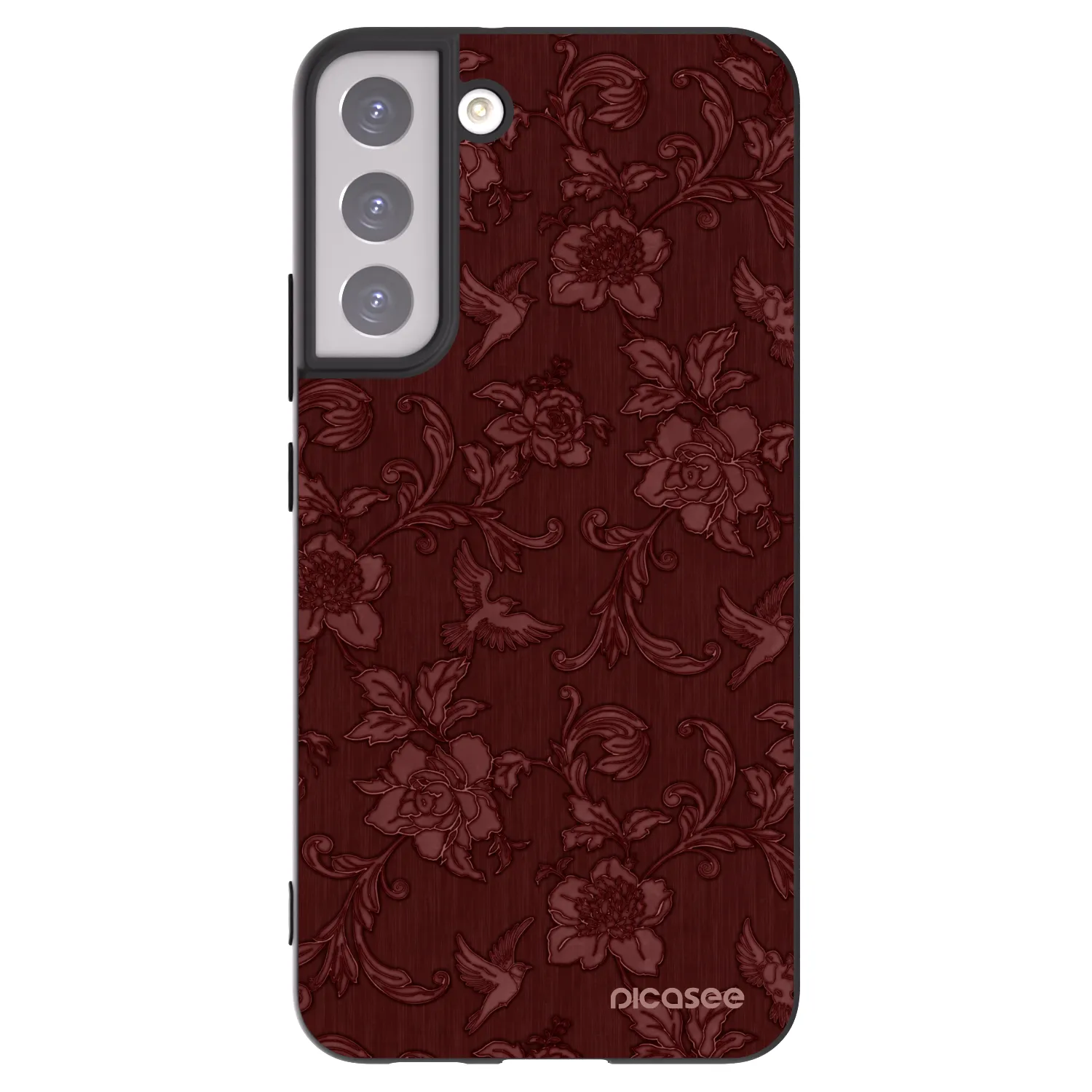 Picasee Samsung Galaxy S22+ 5G Hülle - Schwarzes Silikon - Red Elegance