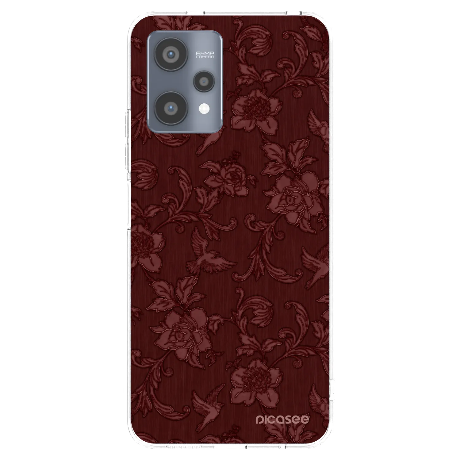 Picasee Realme 9 Pro 5G Hülle - Transparentes Silikon - Red Elegance