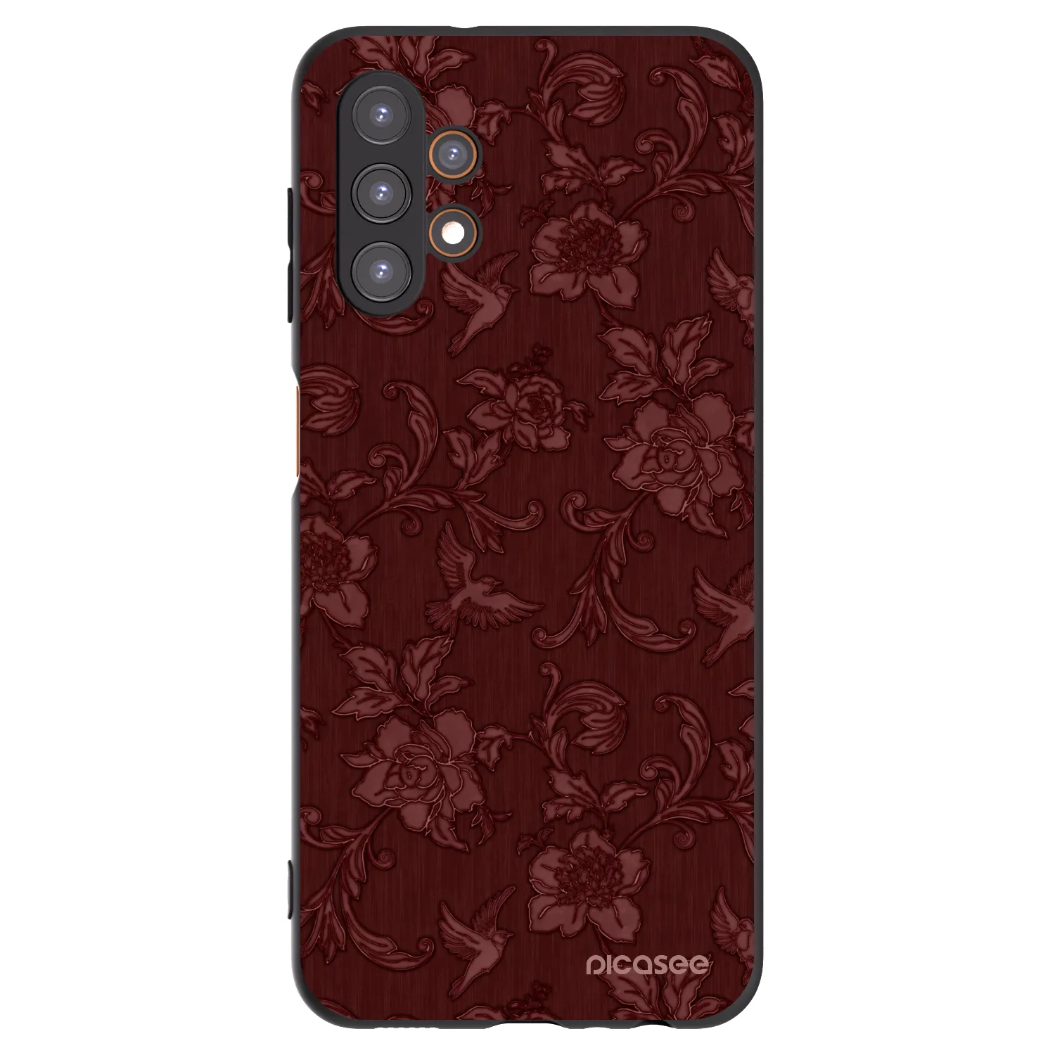 Picasee Samsung Galaxy A13 4G A135 Hülle - Schwarzes Silikon - Red Elegance