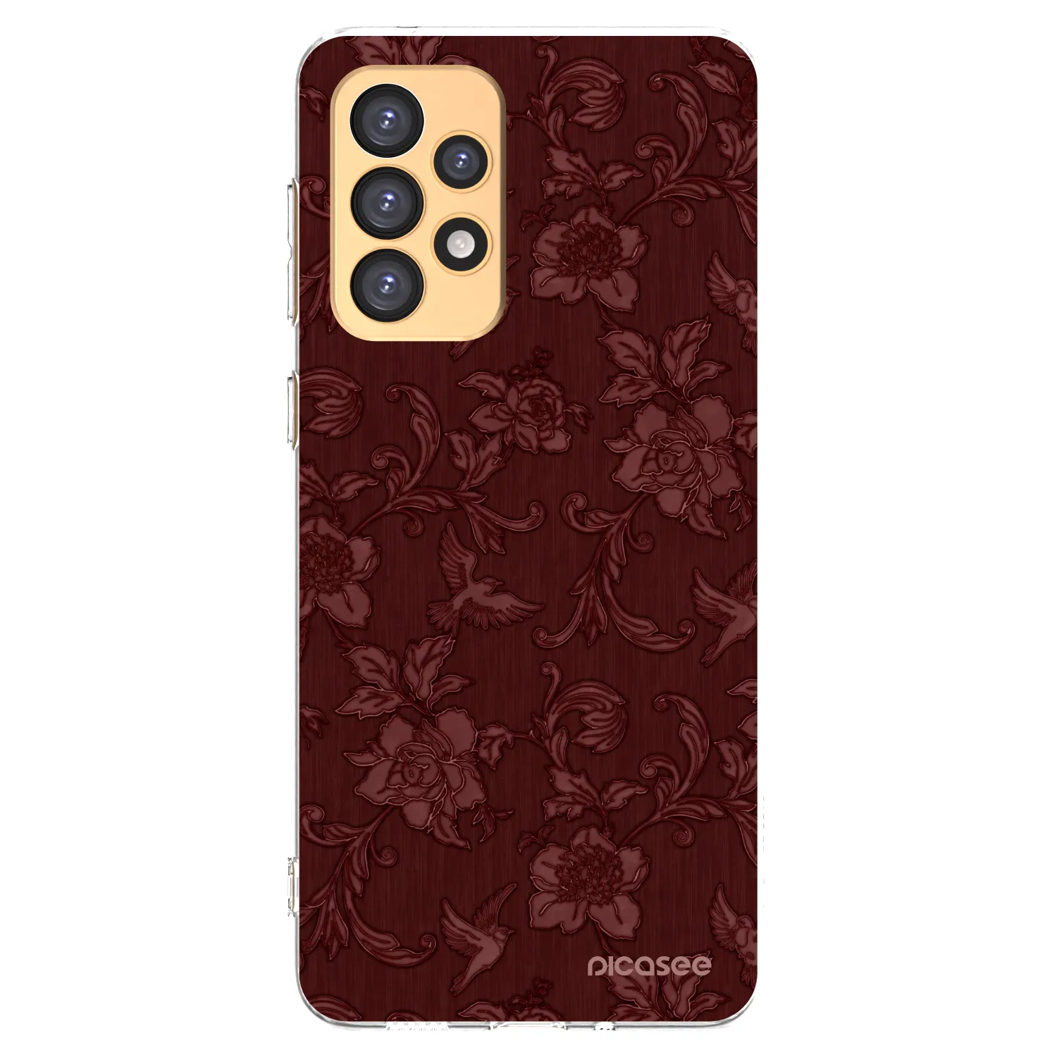 Picasee Samsung Galaxy A33 5G A336 Hülle - Transparentes Silikon - Red Elegance