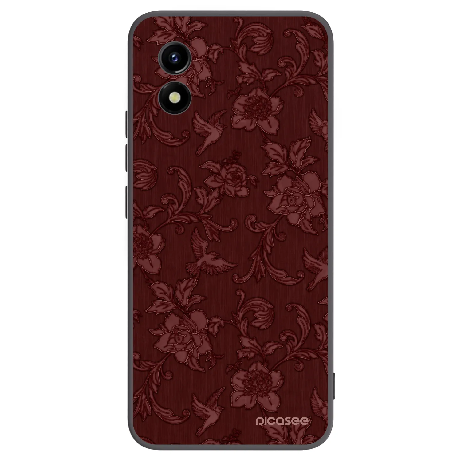Picasee Vivo Y01 Hülle - Schwarzes Silikon - Red Elegance