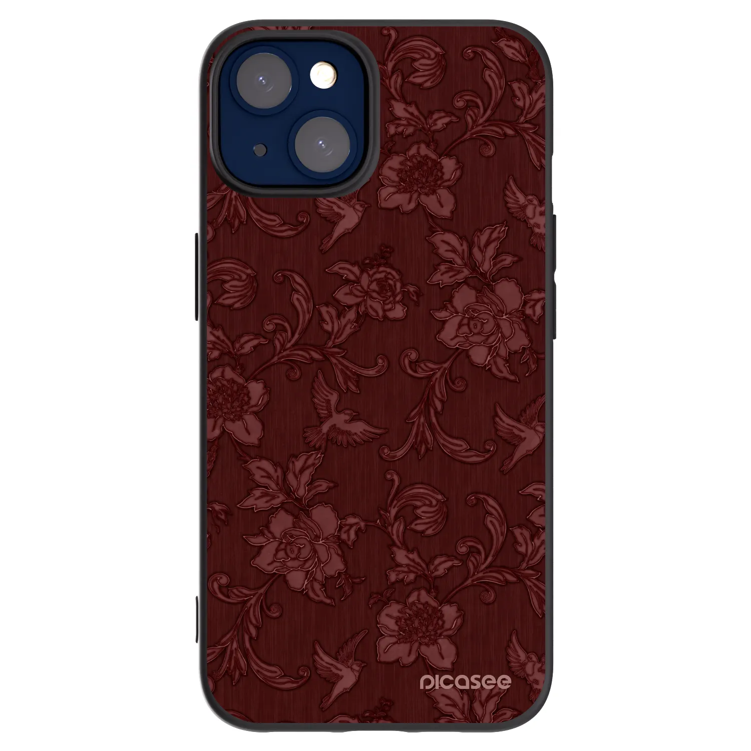 Picasee Apple iPhone 14 Hülle - Schwarzes Silikon - Red Elegance
