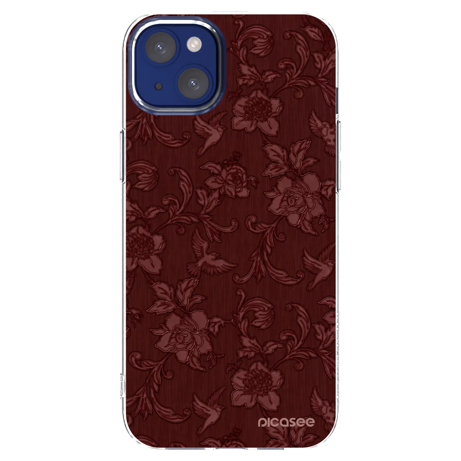 Picasee Apple iPhone 14 Plus Hülle - Transparentes Silikon - Red Elegance