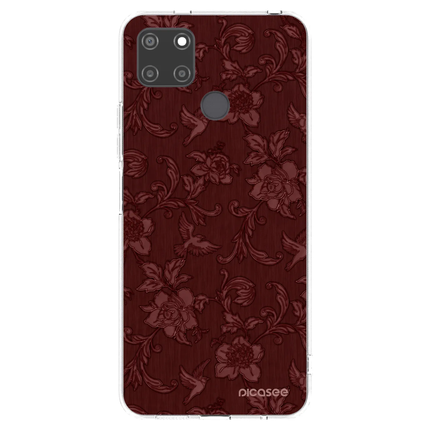 Picasee Realme C21Y Hülle - Transparentes Silikon - Red Elegance