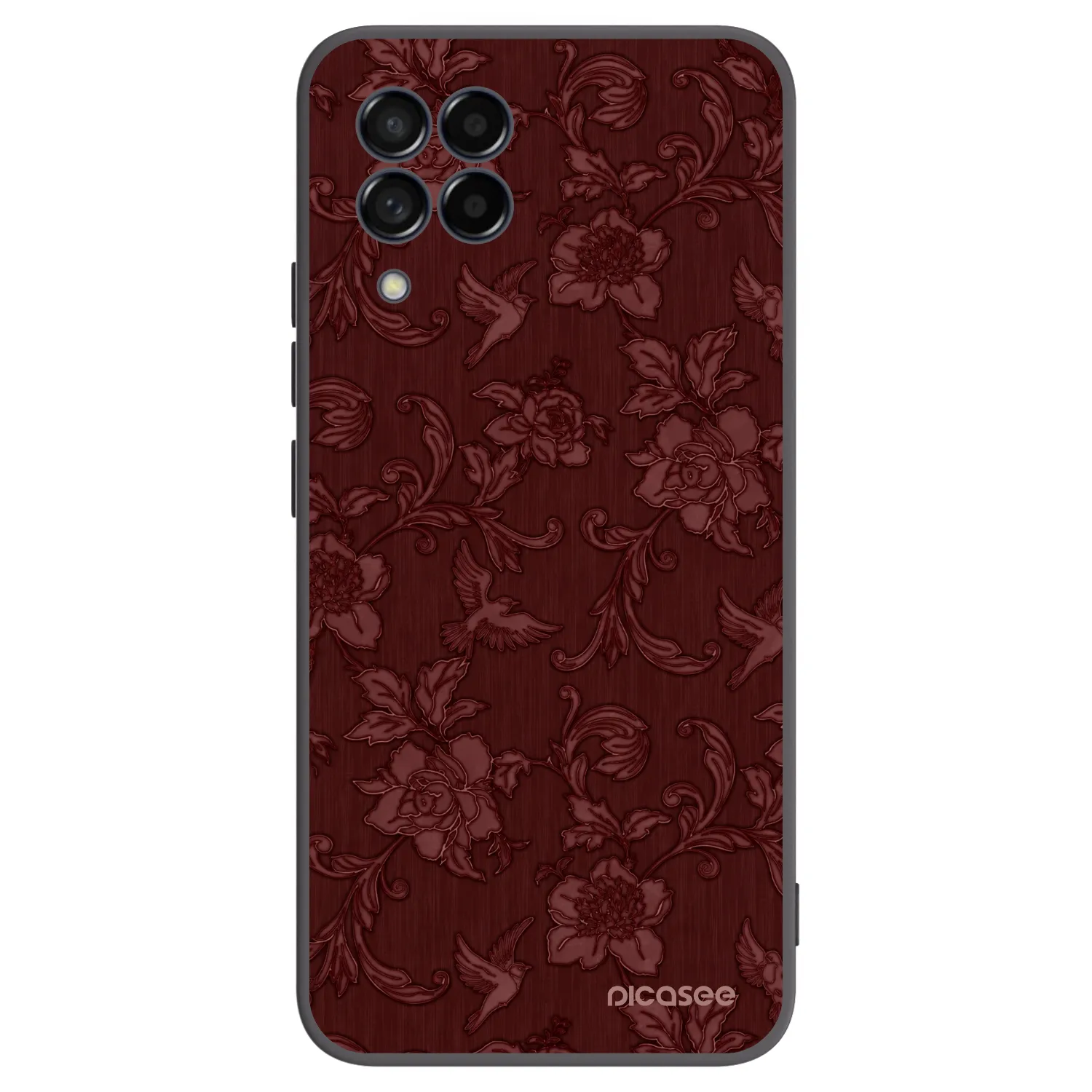 Picasee Samsung Galaxy M53 5G Hülle - Schwarzes Silikon - Red Elegance