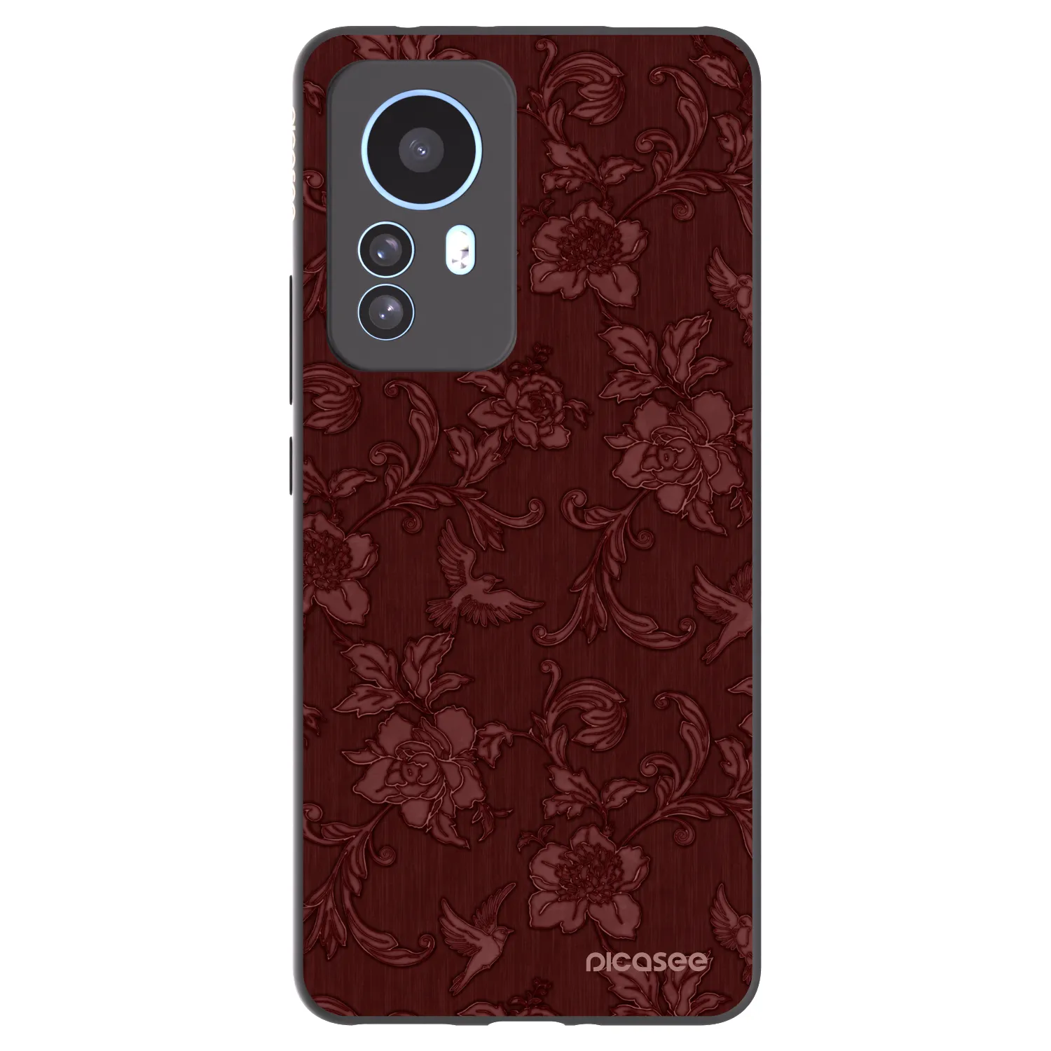 Picasee Xiaomi 12T Hülle - Schwarzes Silikon - Red Elegance