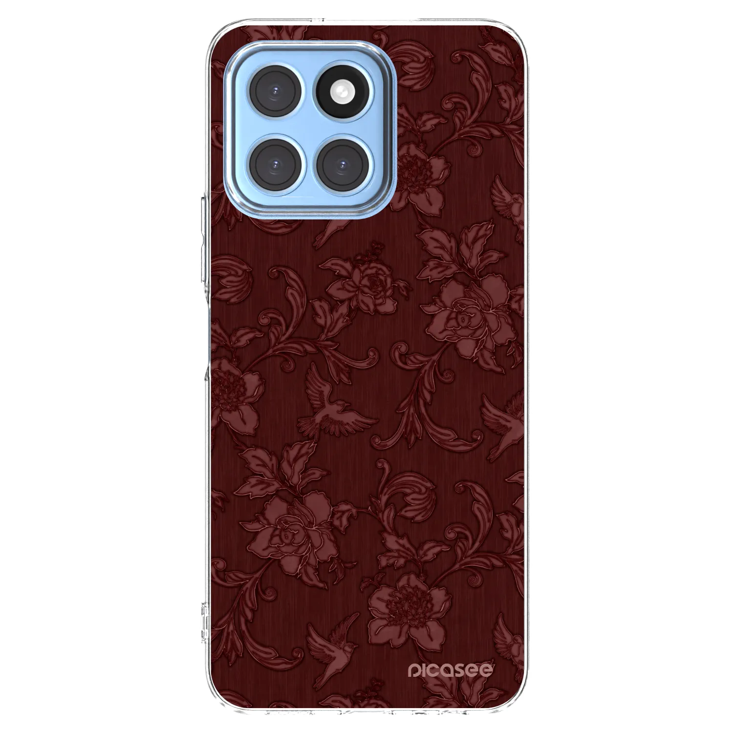 Picasee Honor X8 5G Hülle - Transparentes Silikon - Red Elegance
