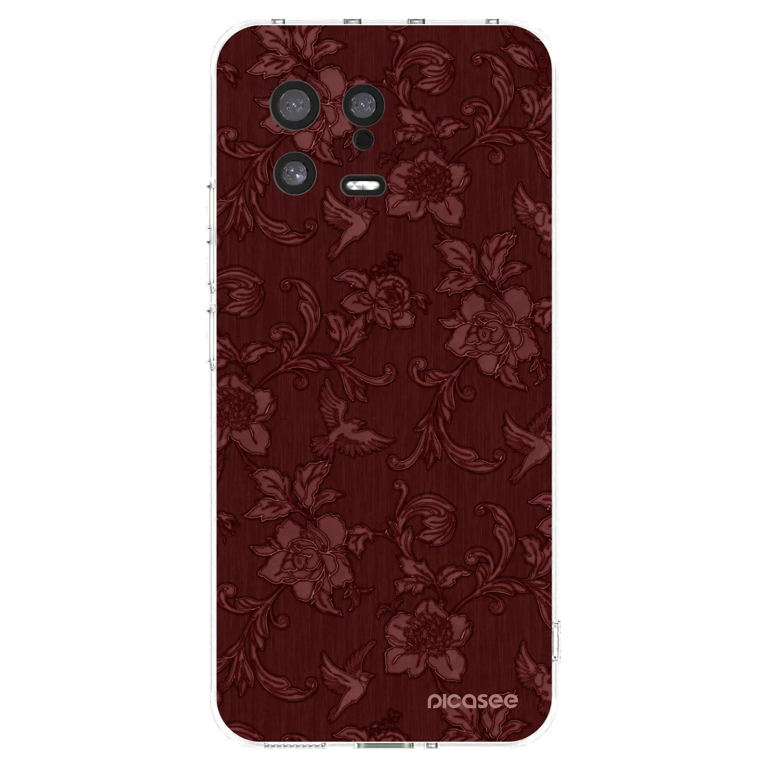 Picasee Xiaomi 13 Hülle - Transparentes Silikon - Red Elegance