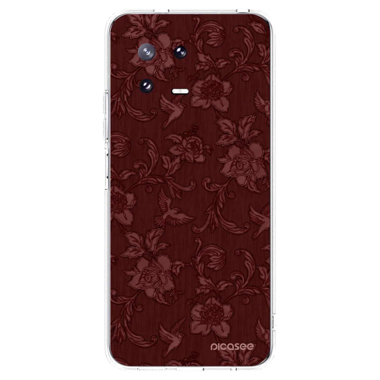 Picasee Xiaomi 13 Pro Hülle - Transparentes Silikon - Red Elegance