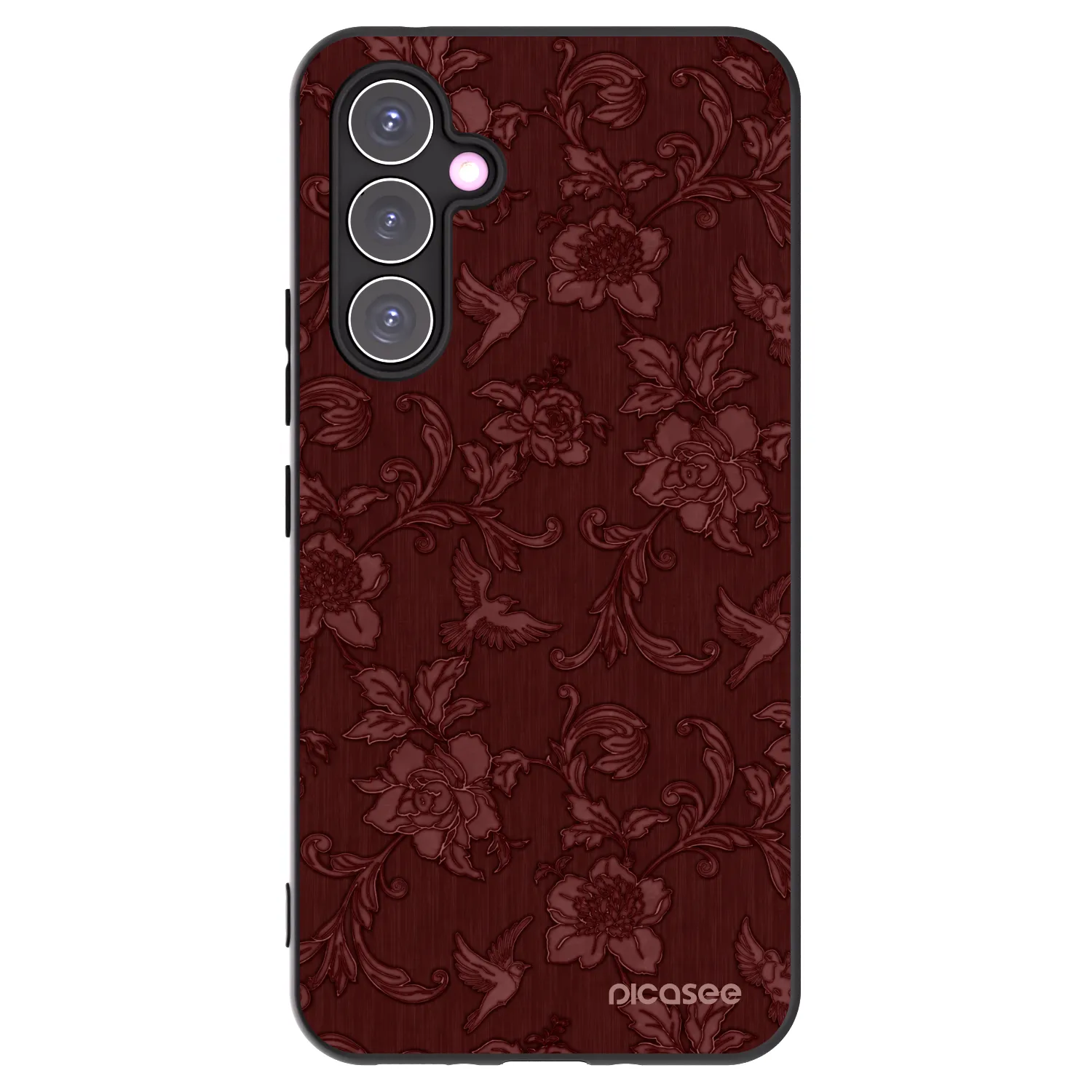 Picasee Samsung Galaxy A54 5G A546B Hülle - Schwarzes Silikon - Red Elegance